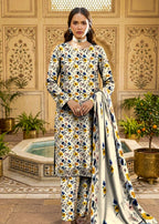 3 Piece Printed Lawn Suit - Unstitched