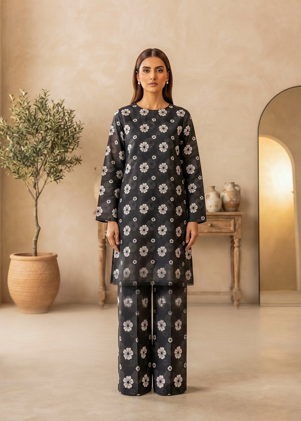 2 Piece Printed Lawn Suit - Unstitched