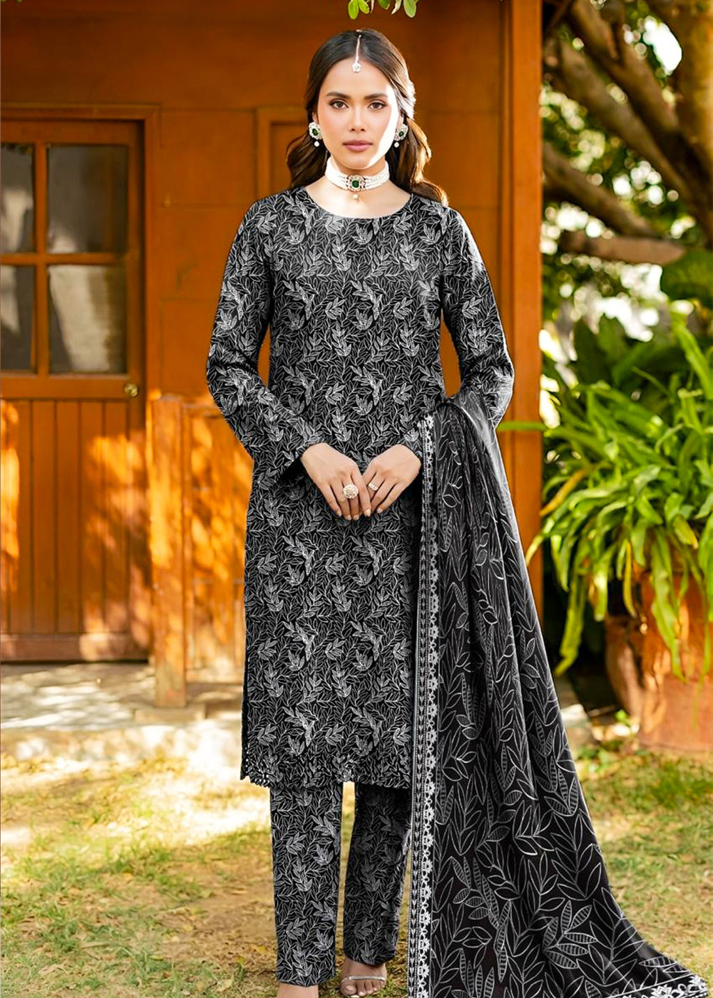 3 Piece Printed Lawn Suit - Unstitched