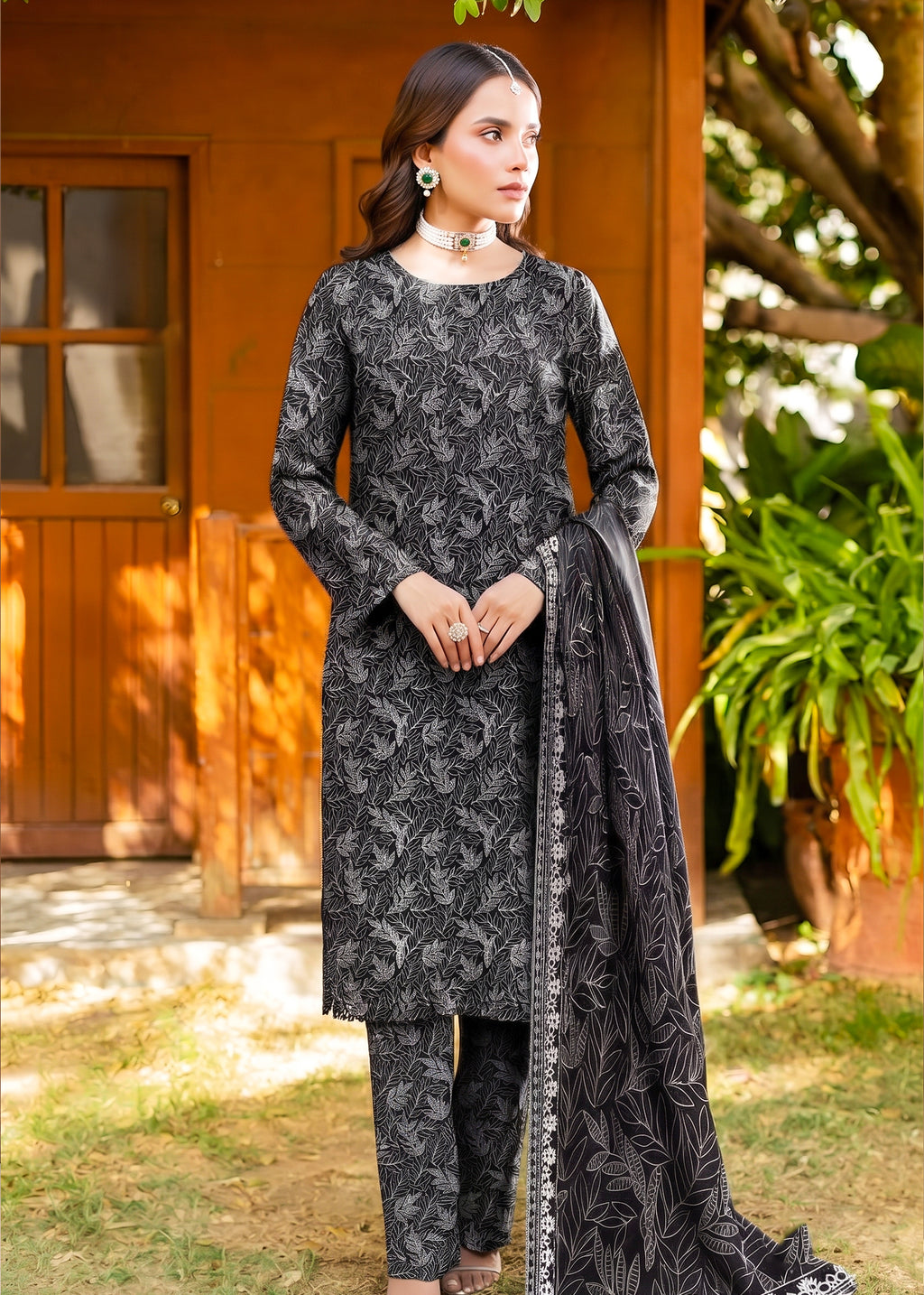 3 Piece Printed Lawn Suit - Unstitched