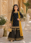 Little Noir Luxe – Embroidered Kids 2-Pc