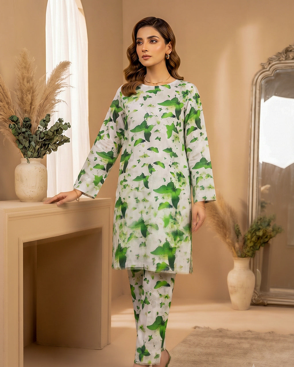 2 Piece Printed Lawn Suit - Unstitched