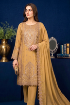 Golden Camel Edit Luxury Embroidered Chiffon 3PC Kurta Set