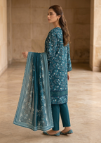 3 Piece Printed Lawn Suit - Stitched