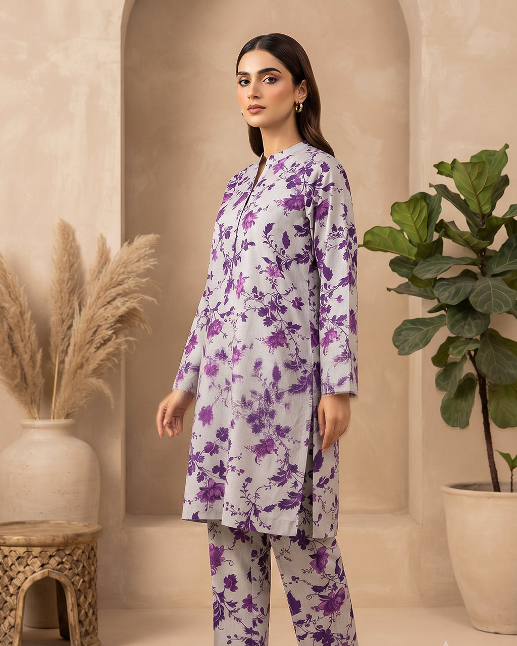 2 Piece Printed Lawn Suit - Unstitched