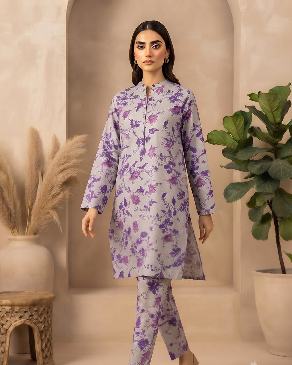 2 Piece Printed Lawn Suit - Unstitched