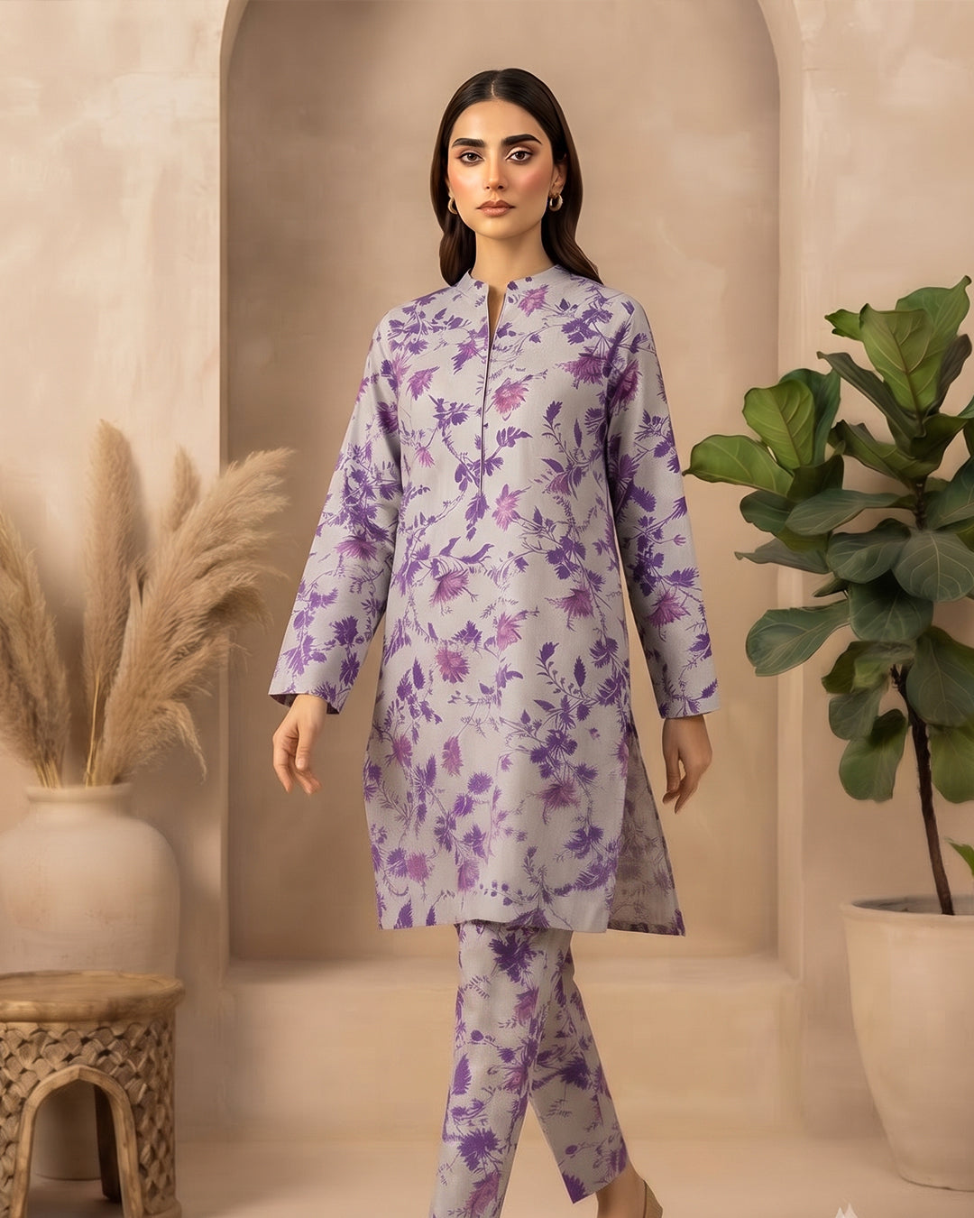 2 Piece Printed Lawn Suit - Unstitched