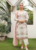 Nooré White Organza – Embroidered 3 PC Ensemble
