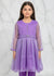 Festive Minis – Light Purple Stonework Sheesha Silk Frock