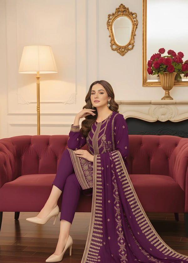 Majestic Orchid – Velvet 3PC Ensemble