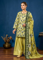 3 Piece Printed Lawn Suit - Stitched