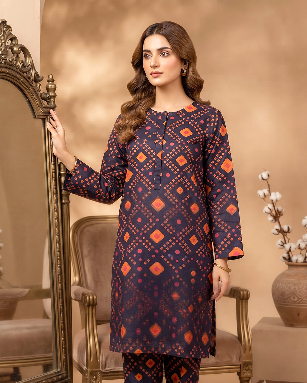 2 Piece Printed Lawn Suit - Unstitched