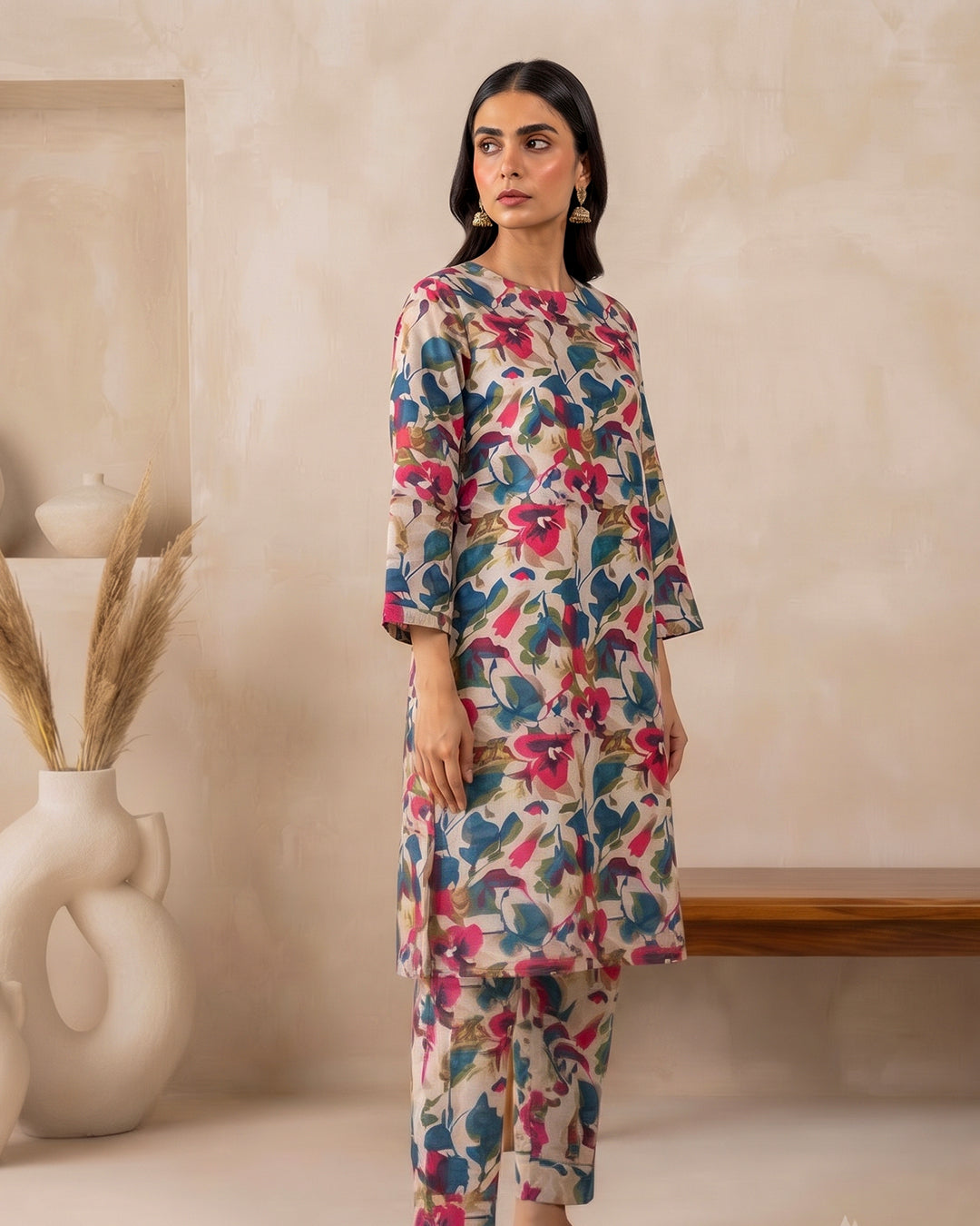 2 Piece Printed Lawn Suit - Unstitched