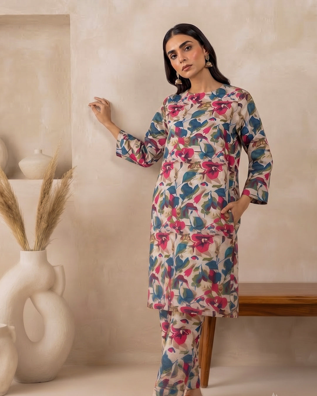 2 Piece Printed Lawn Suit - Unstitched