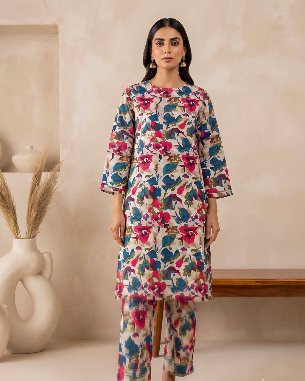 2 Piece Printed Lawn Suit - Unstitched