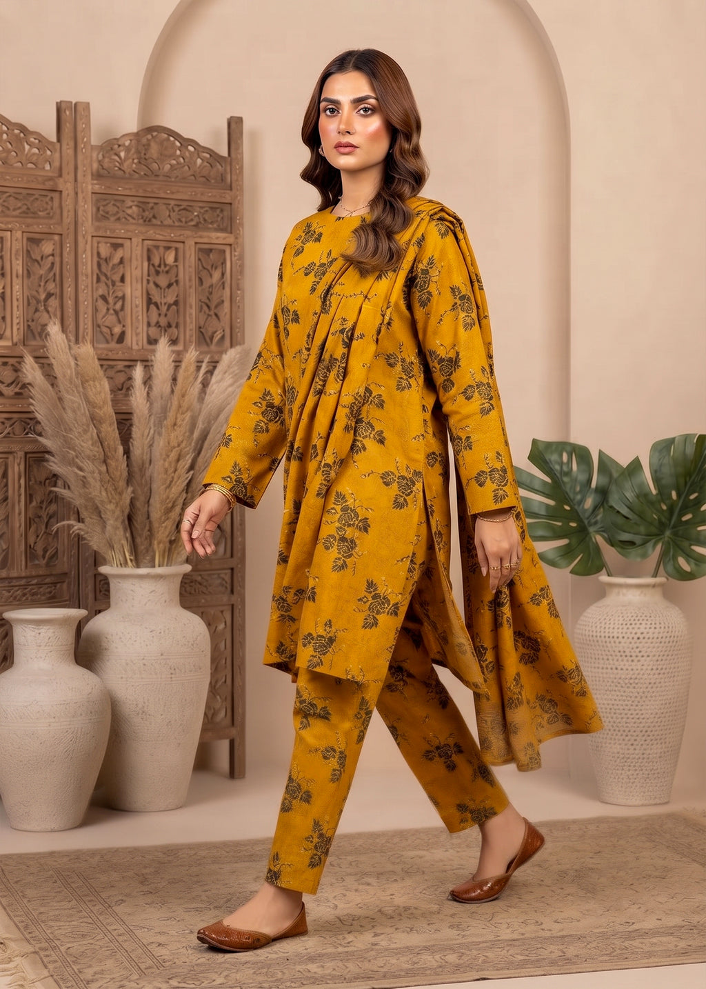2 Piece Printed Lawn Suit - Unstitched