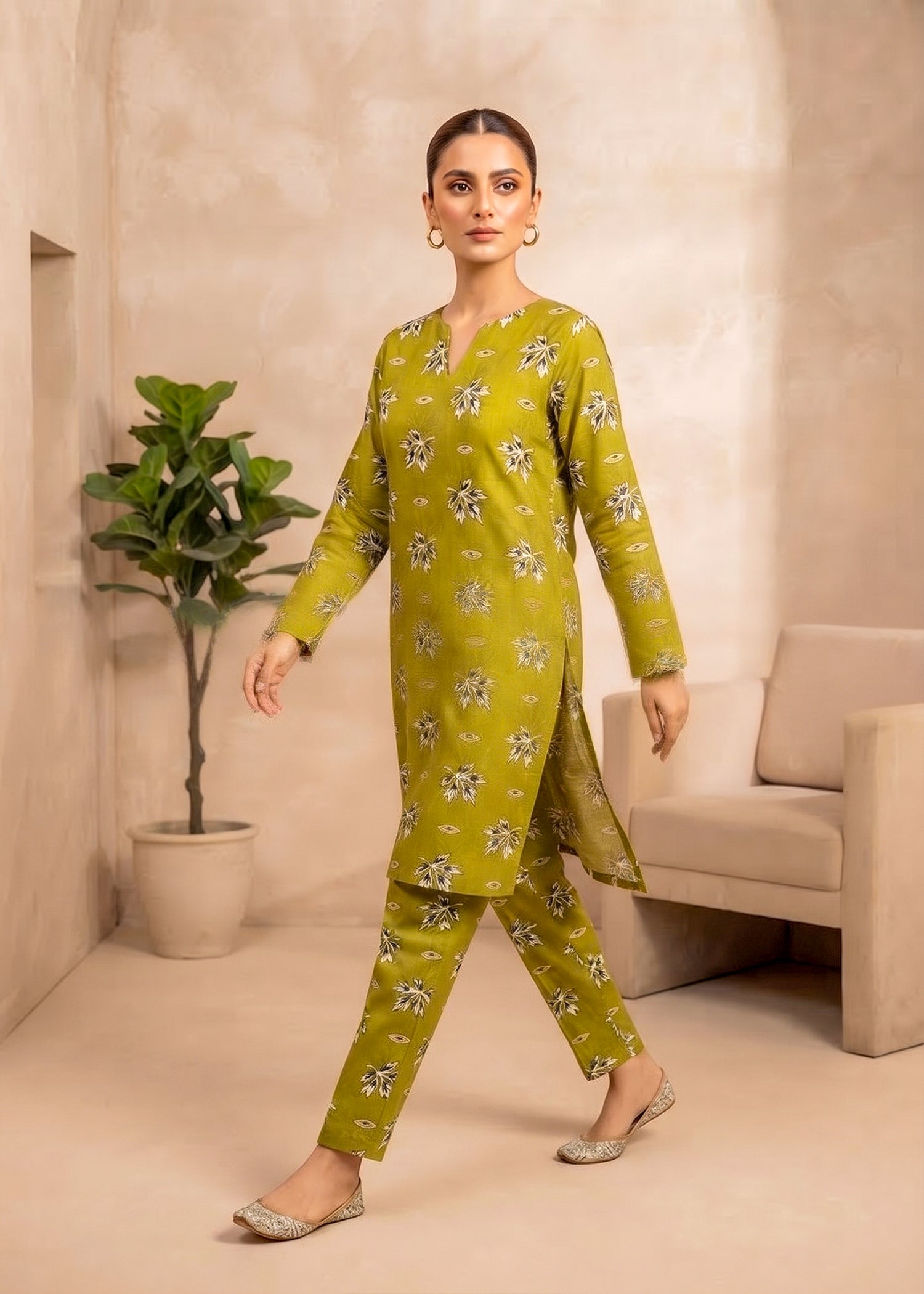 2 Piece Printed Lawn Suit - Unstitched