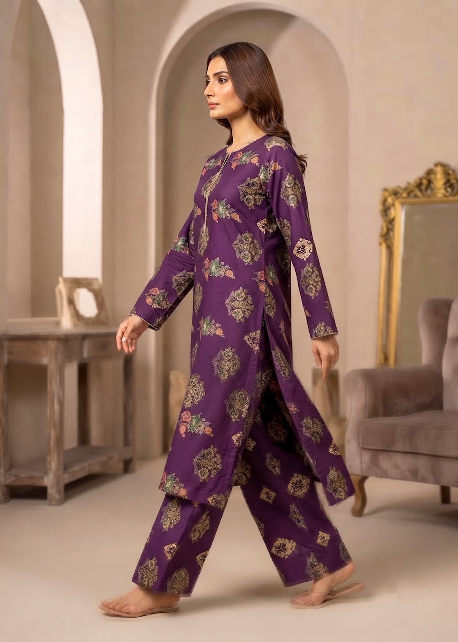 2 Piece Printed Lawn Suit - Unstitched