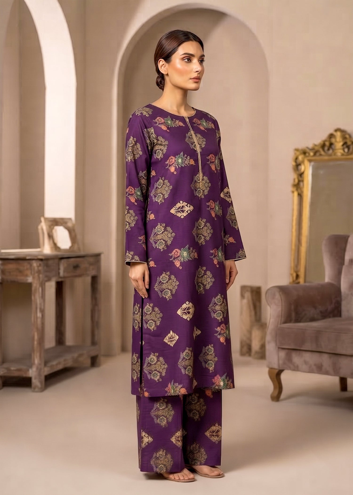 2 Piece Printed Lawn Suit - Unstitched