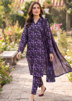 3 Piece Printed Lawn Suit - Unstitched