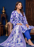 3 Piece Printed Lawn Suit - Stitched