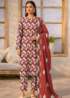 3 Piece Printed Lawn Suit - Unstitched