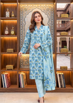3 Piece Printed Lawn Suit - Unstitched