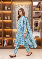 3 Piece Printed Lawn Suit - Unstitched