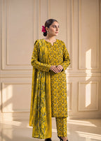 3 Piece Printed Lawn Suit - Unstitched